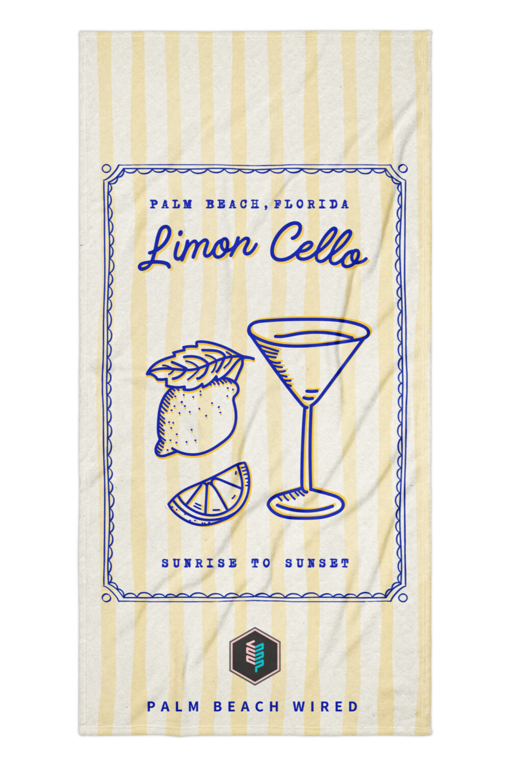 Limon Cello Sunrise to Sunset Beach Towel – Palm Beach Wired Exclusive