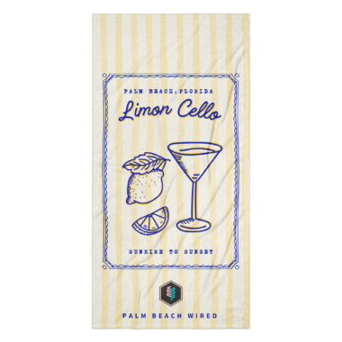 Limon Cello Sunrise to Sunset Beach Towel – Palm Beach Wired Exclusive
