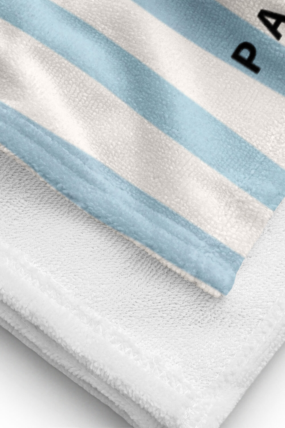 Meet Me in Palm Beach Florida Towel – Coastal Blue & White Limited Edition - Image 3
